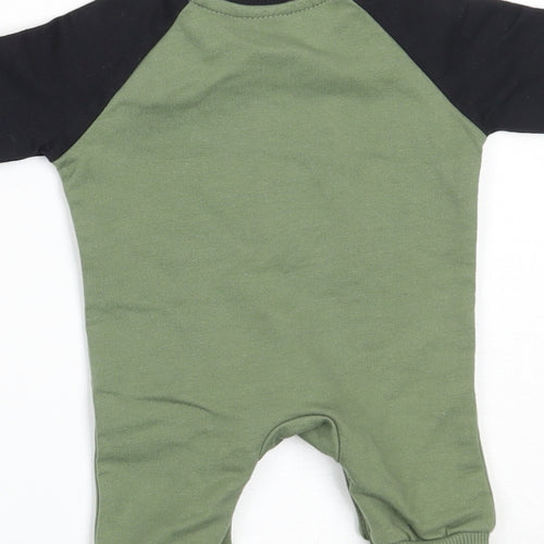 F&F Boys Green   Romper One-Piece Size Newborn  - READY STEADY GO