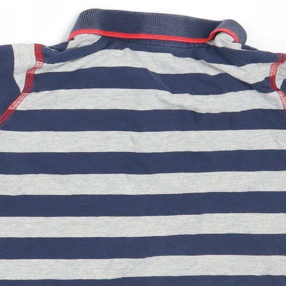 George Boys Blue Striped  Basic Polo Size 18-24 Months  - ENGLAND