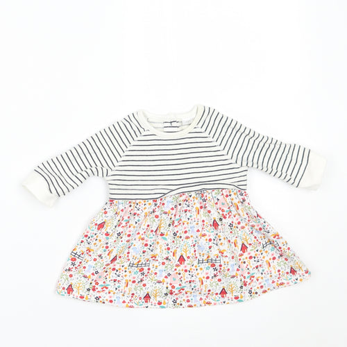 NEXT Girls White Floral  A-Line  Size Newborn
