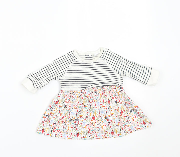 NEXT Girls White Floral  A-Line  Size Newborn
