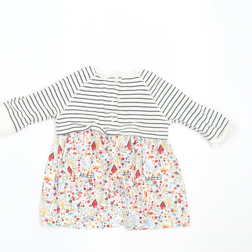 NEXT Girls White Floral  A-Line  Size Newborn