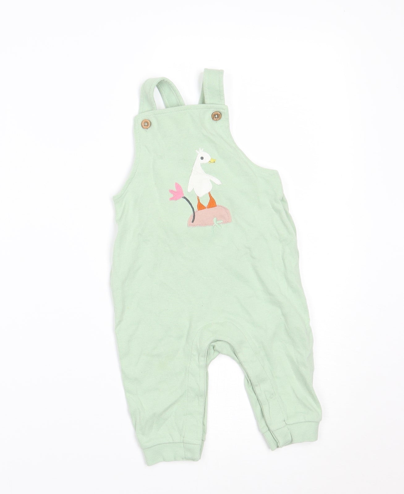 Marks and Spencer Boys Green   Dungaree One-Piece Size 6-9 Months
