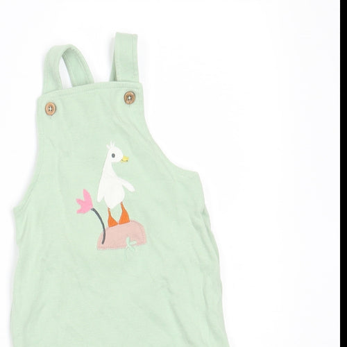 Marks and Spencer Boys Green   Dungaree One-Piece Size 6-9 Months