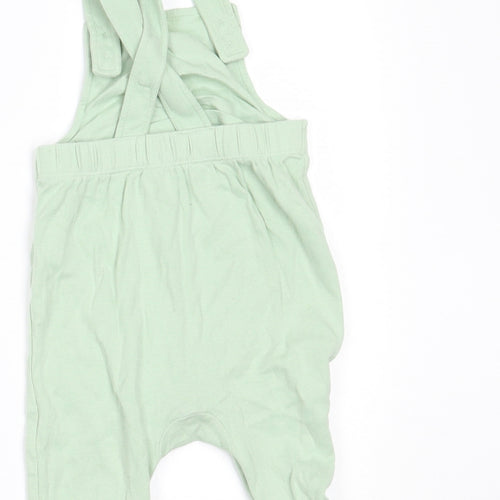 Marks and Spencer Boys Green   Dungaree One-Piece Size 6-9 Months
