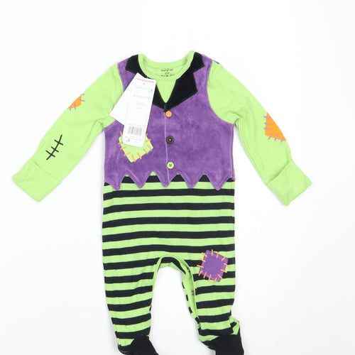 F&F Baby Multicoloured Spotted  Babygrow One-Piece Size 0-3 Months  - halloween