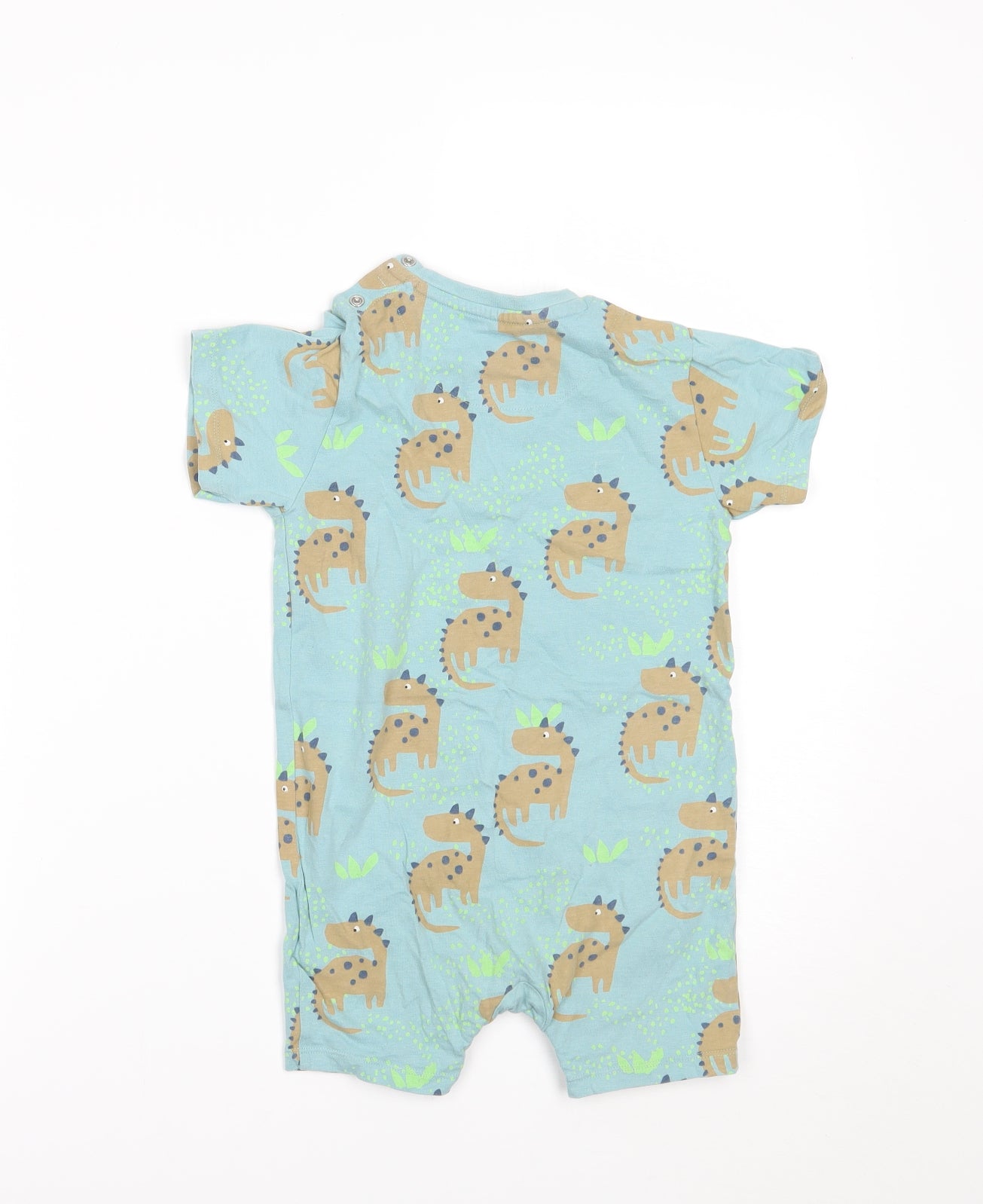 Marks and Spencer Boys Green Geometric  Basic T-Shirt Size 2-3 Years  - Rompersuit