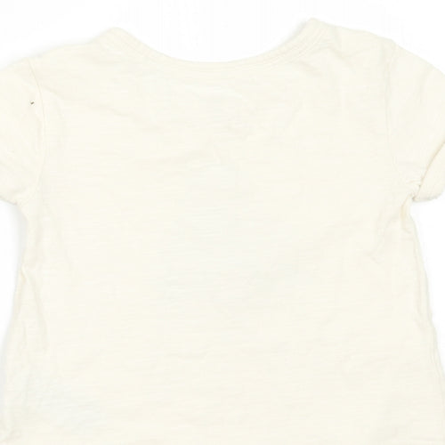 Gap Girls Ivory   Basic T-Shirt Size 2 Years  - smile
