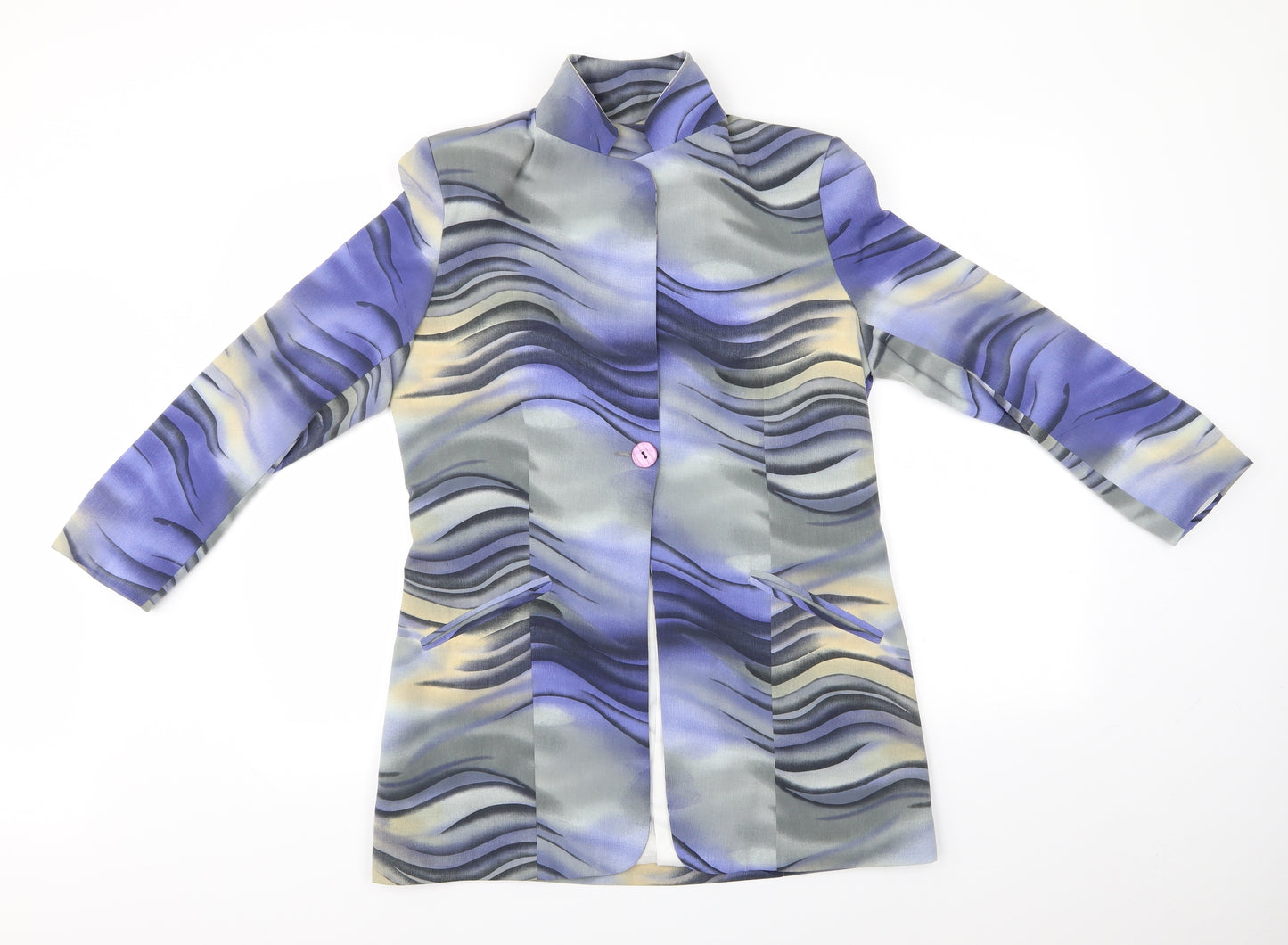 Preworn Womens Multicoloured Animal Print  Basic Button-Up