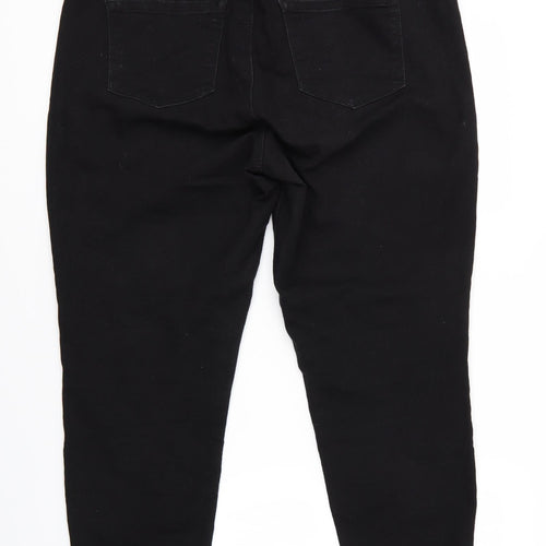 D. Jeans Womens Black   Straight Jeans Size 16 L30 in - Wide fit