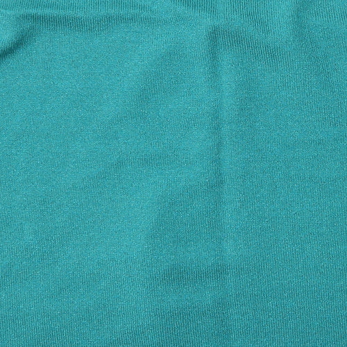 BM Collection Womens Blue   Cardigan Jumper Size S