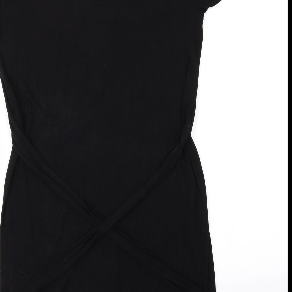 PRETTYLITTLETHING Womens Black   T-Shirt Dress  Size 8