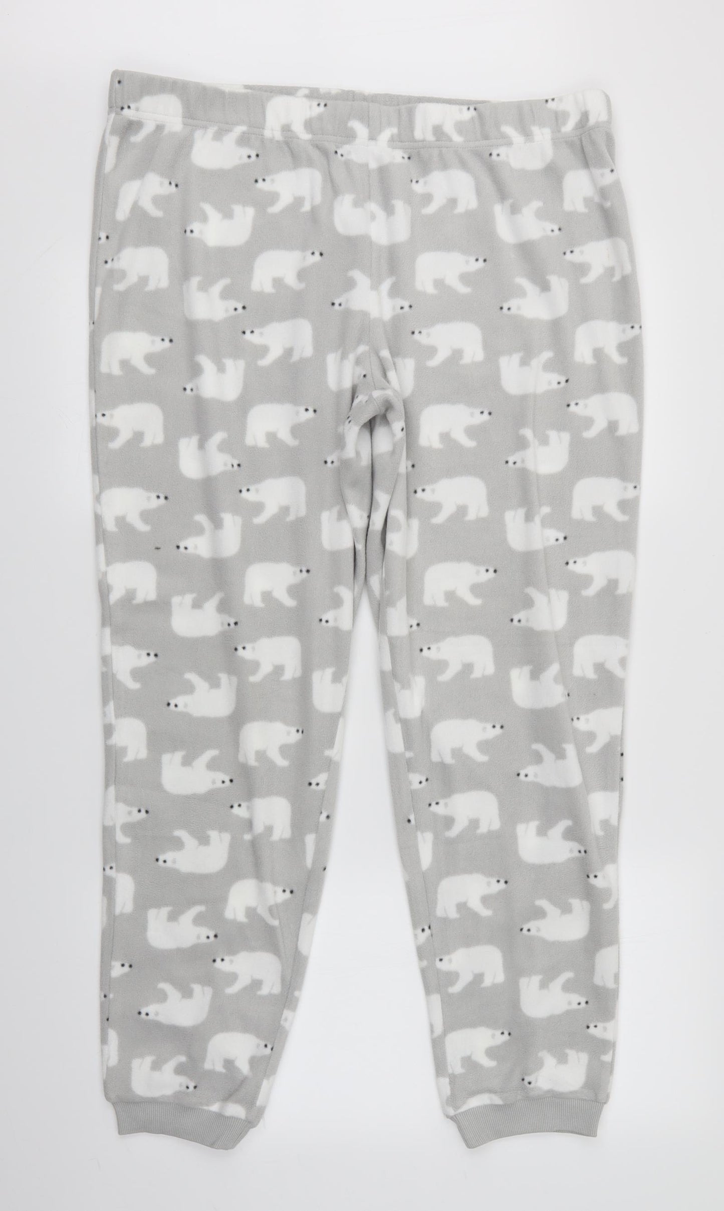 Debenhams Womens Grey Animal Print   Pyjama Pants Size 16  - Polar Bear