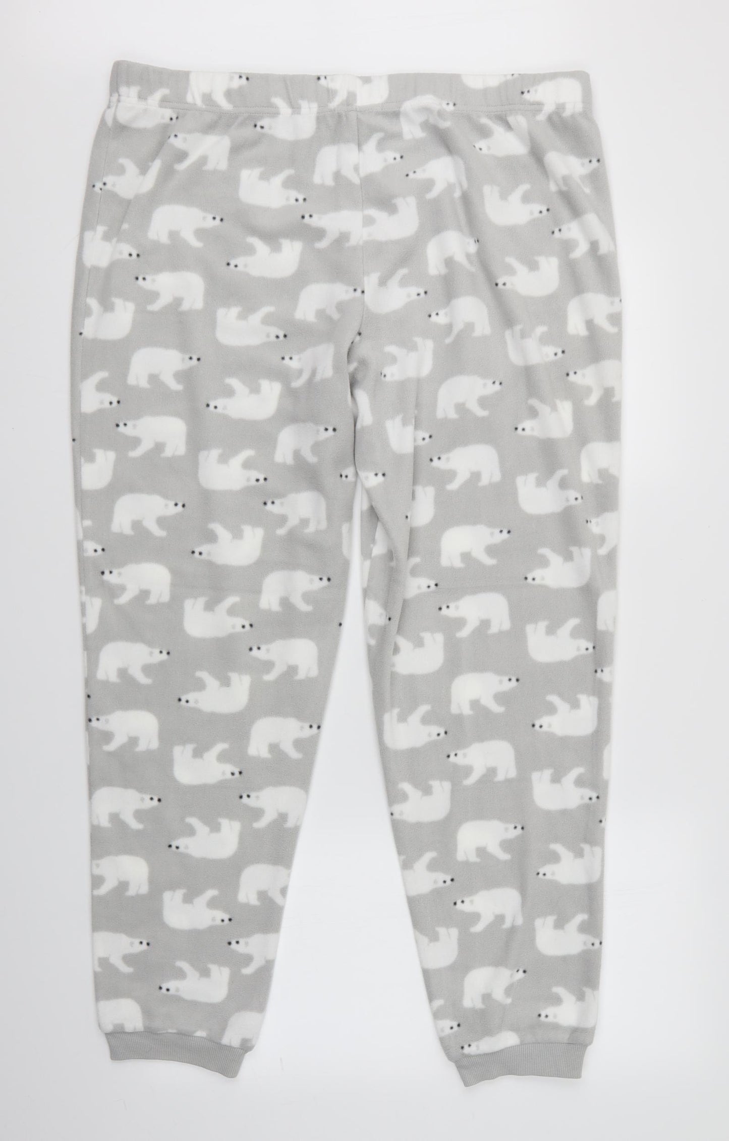 Debenhams Womens Grey Animal Print   Pyjama Pants Size 16  - Polar Bear