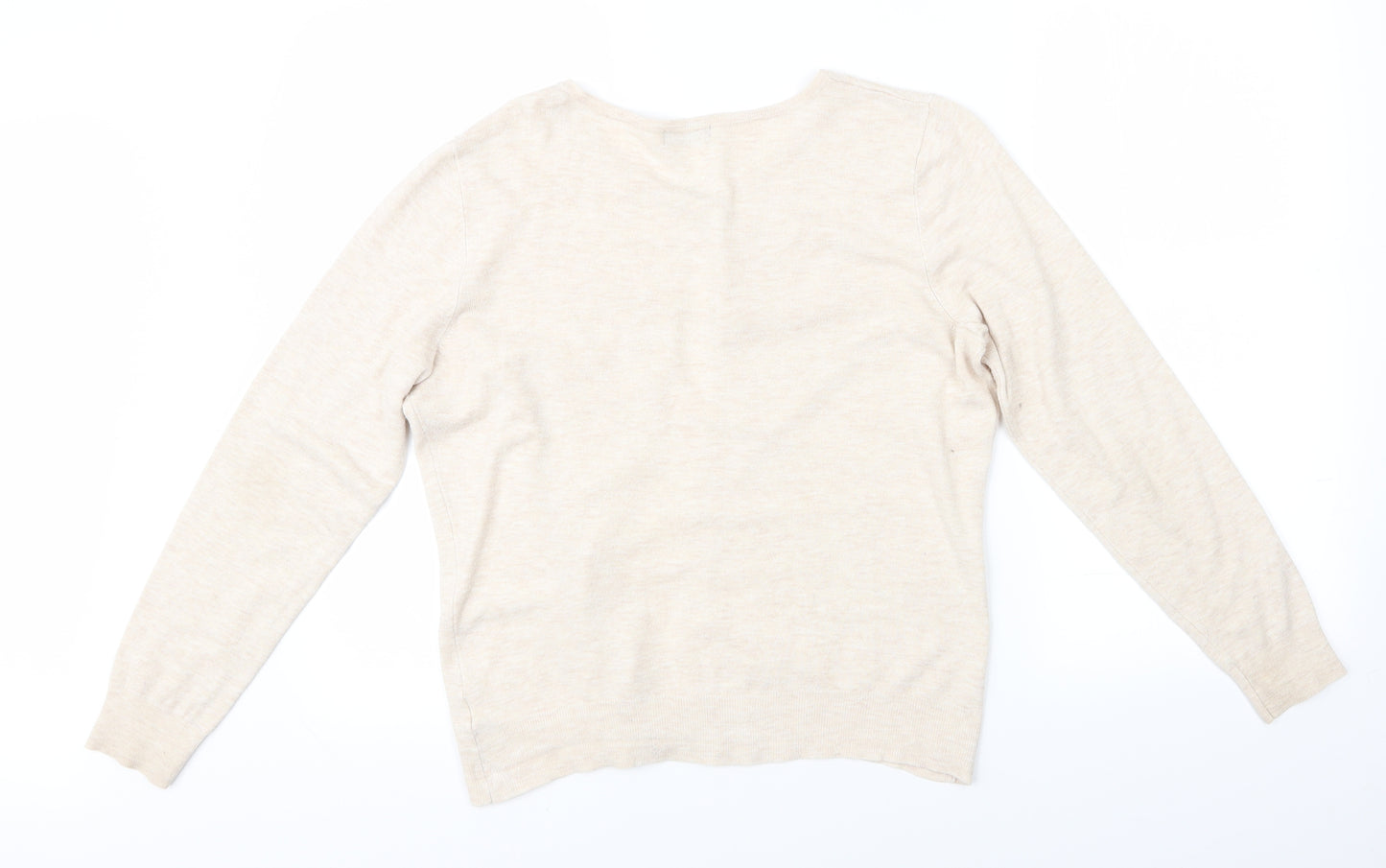 F&F Womens Beige   Cardigan Jumper Size 14