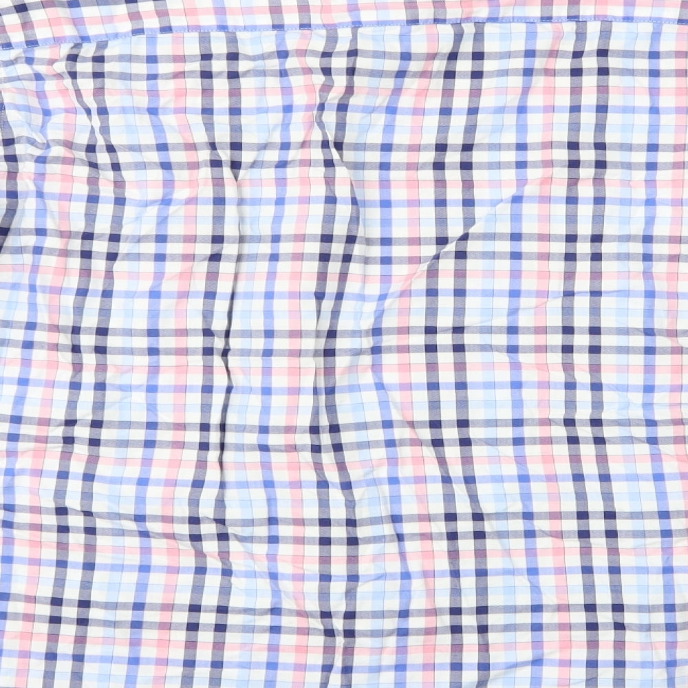 M&S Mens Multicoloured Check   Button-Up Size M