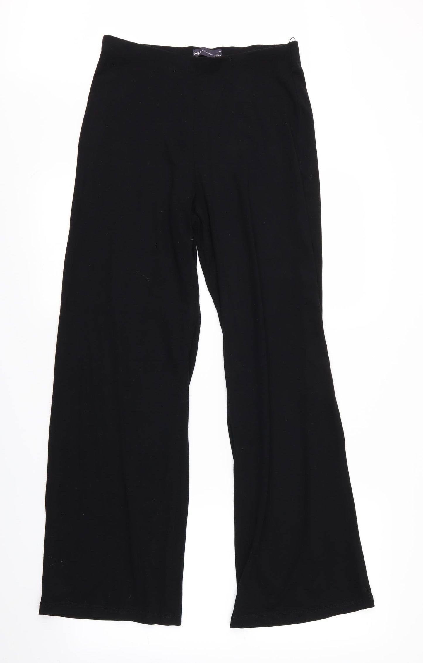 M&S Womens Black   Bloomer Trousers Size 10 L32 in