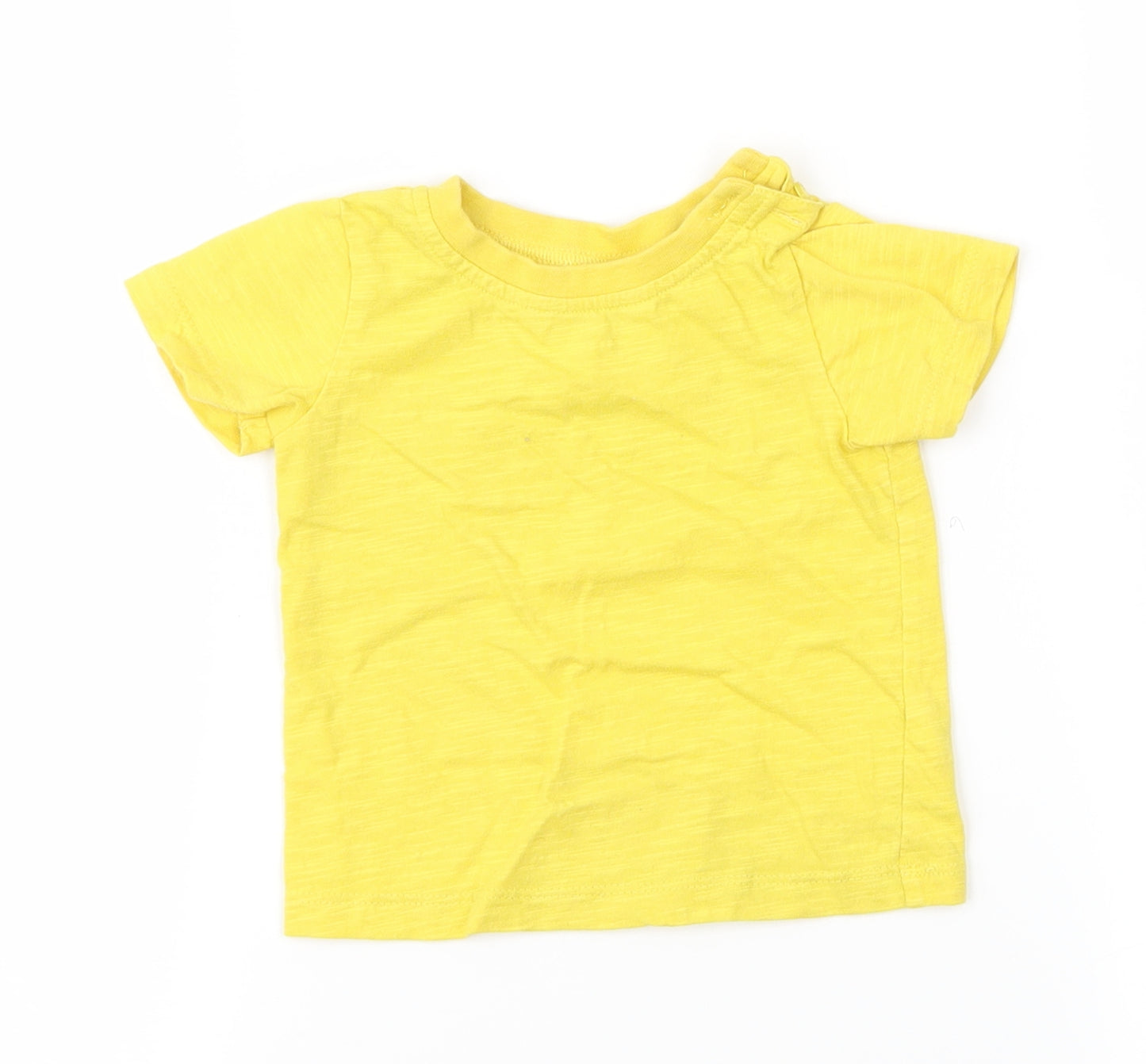M&Co Baby Yellow   Basic T-Shirt Size 6-9 Months