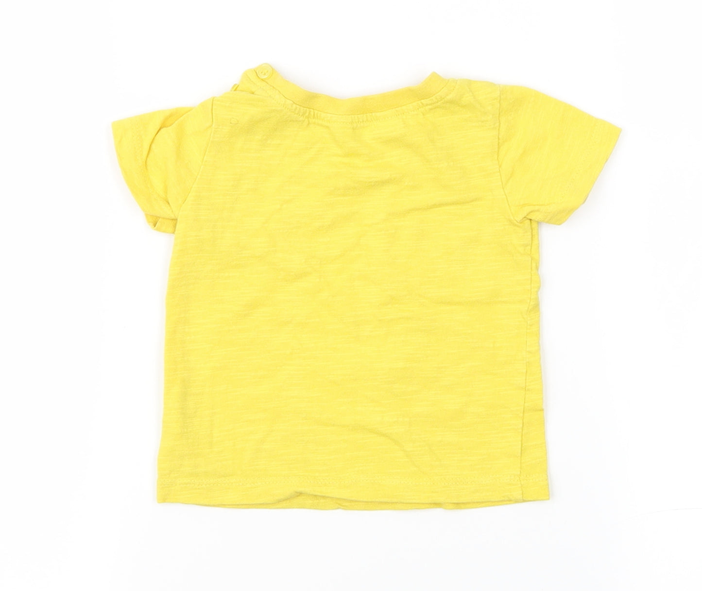 M&Co Baby Yellow   Basic T-Shirt Size 6-9 Months