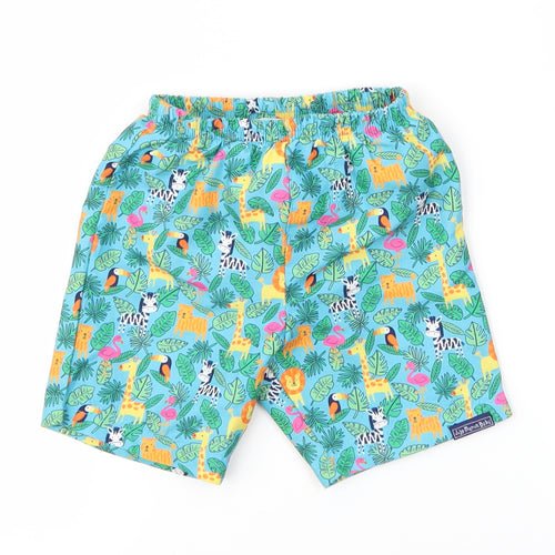 JoJo Maman Bébé Baby Multicoloured Animal Print  Cropped Trousers Size 9-12 Months  - Animals