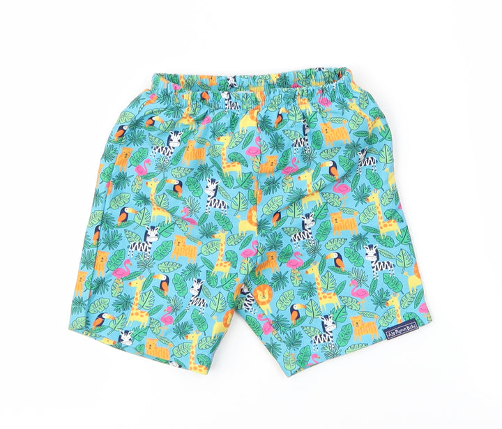 JoJo Maman Bébé Baby Multicoloured Animal Print Cropped Trousers Size 9-12 Months - Animals