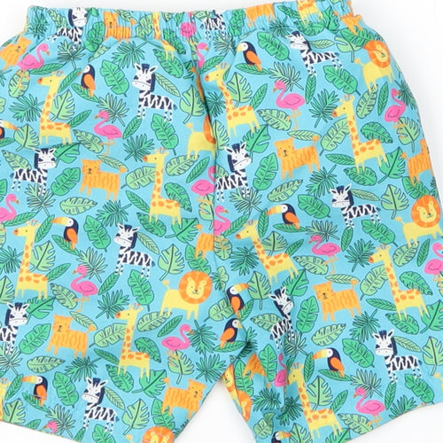 JoJo Maman Bébé Baby Multicoloured Animal Print  Cropped Trousers Size 9-12 Months  - Animals