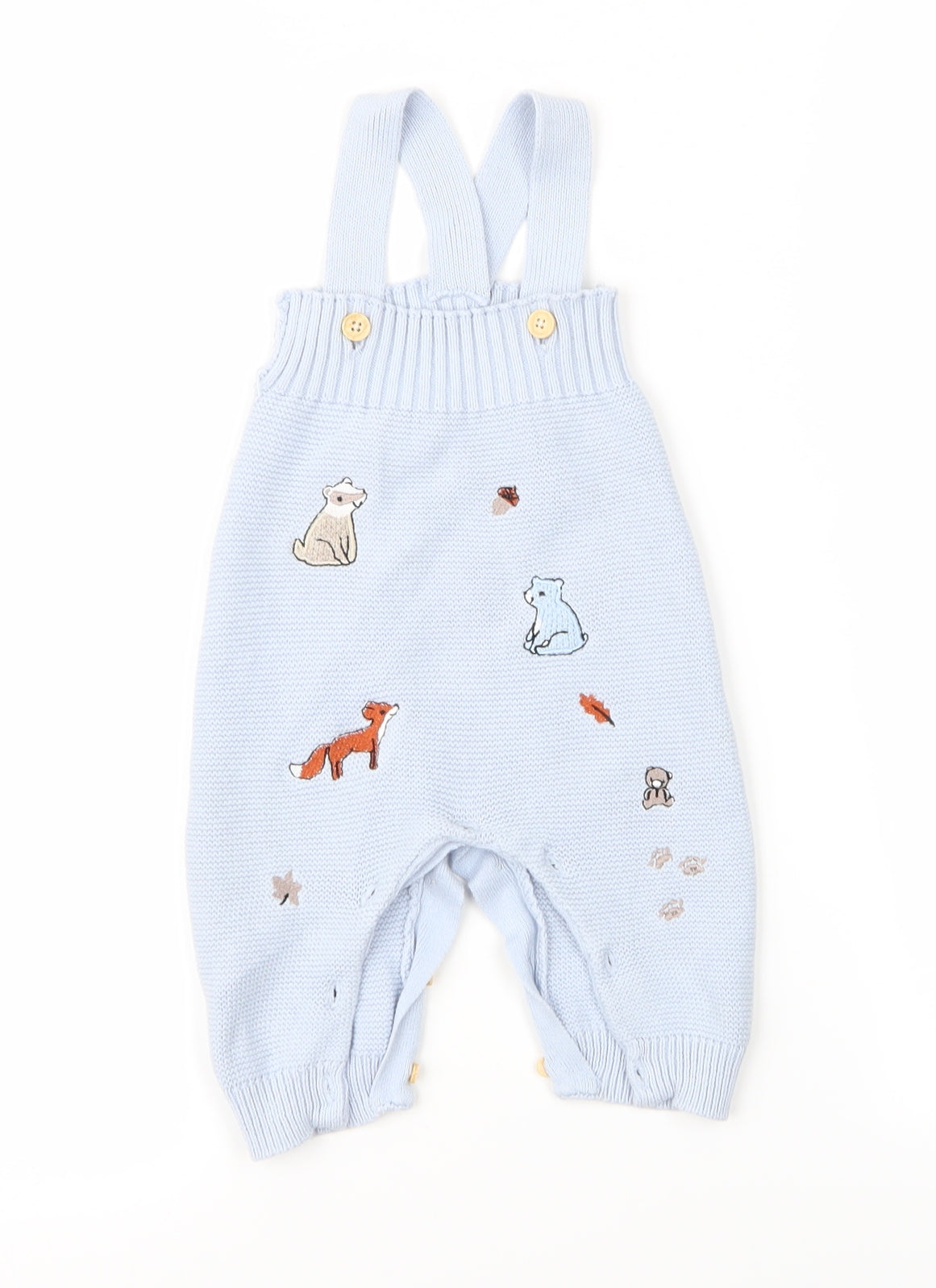 Nutmeg Baby Blue   Dungaree One-Piece Size 3-6 Months