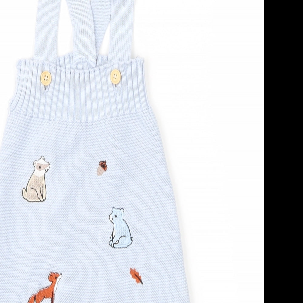 Nutmeg Baby Blue   Dungaree One-Piece Size 3-6 Months