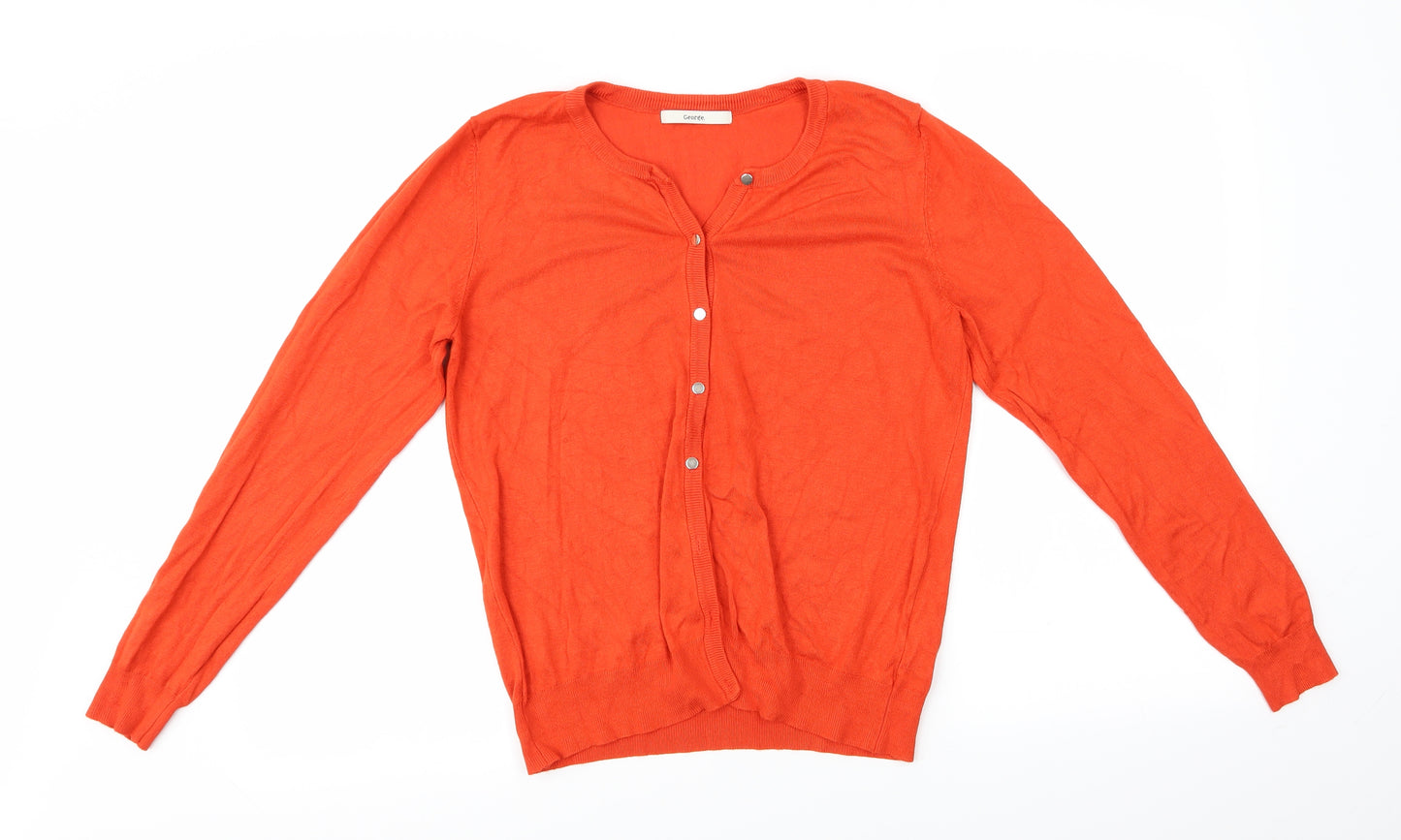 George Womens Red   Cardigan Jumper Size 10