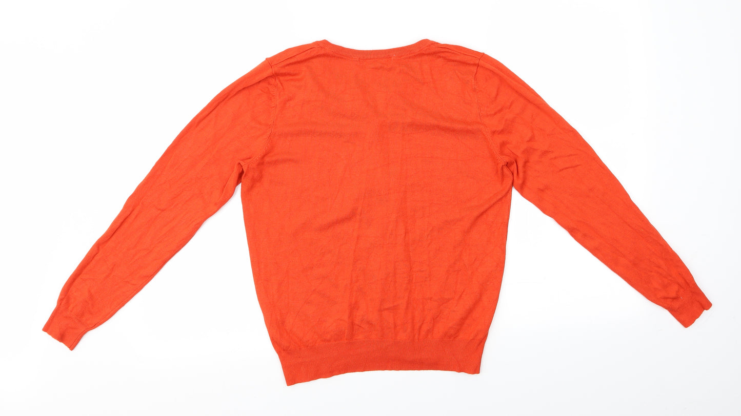 George Womens Red   Cardigan Jumper Size 10