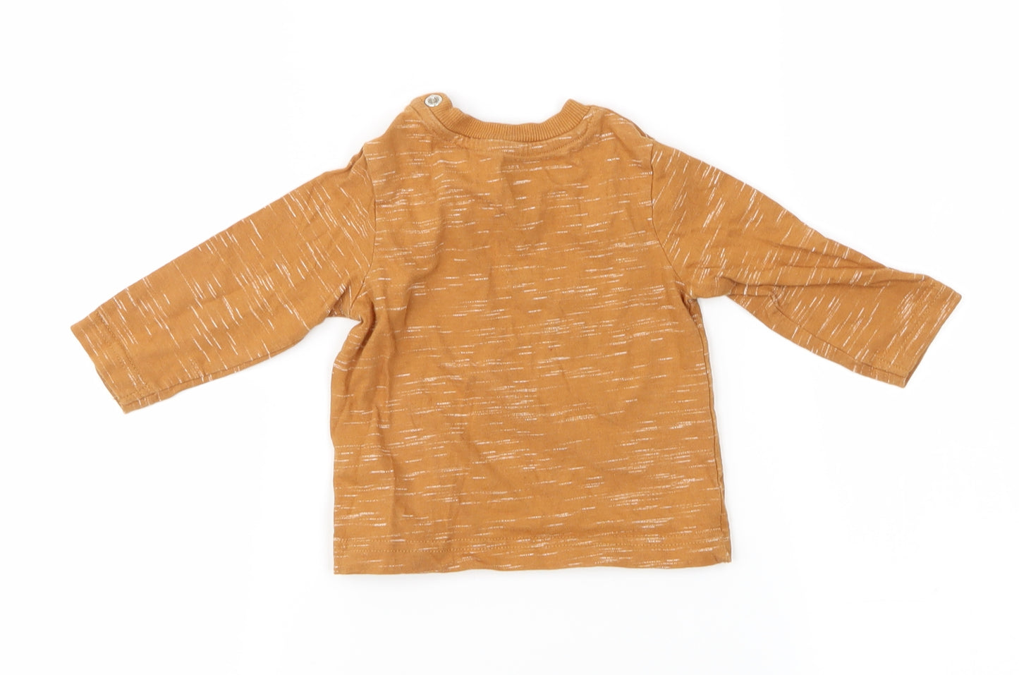 Nutmeg Baby Brown Striped  Basic T-Shirt Size 3-6 Months