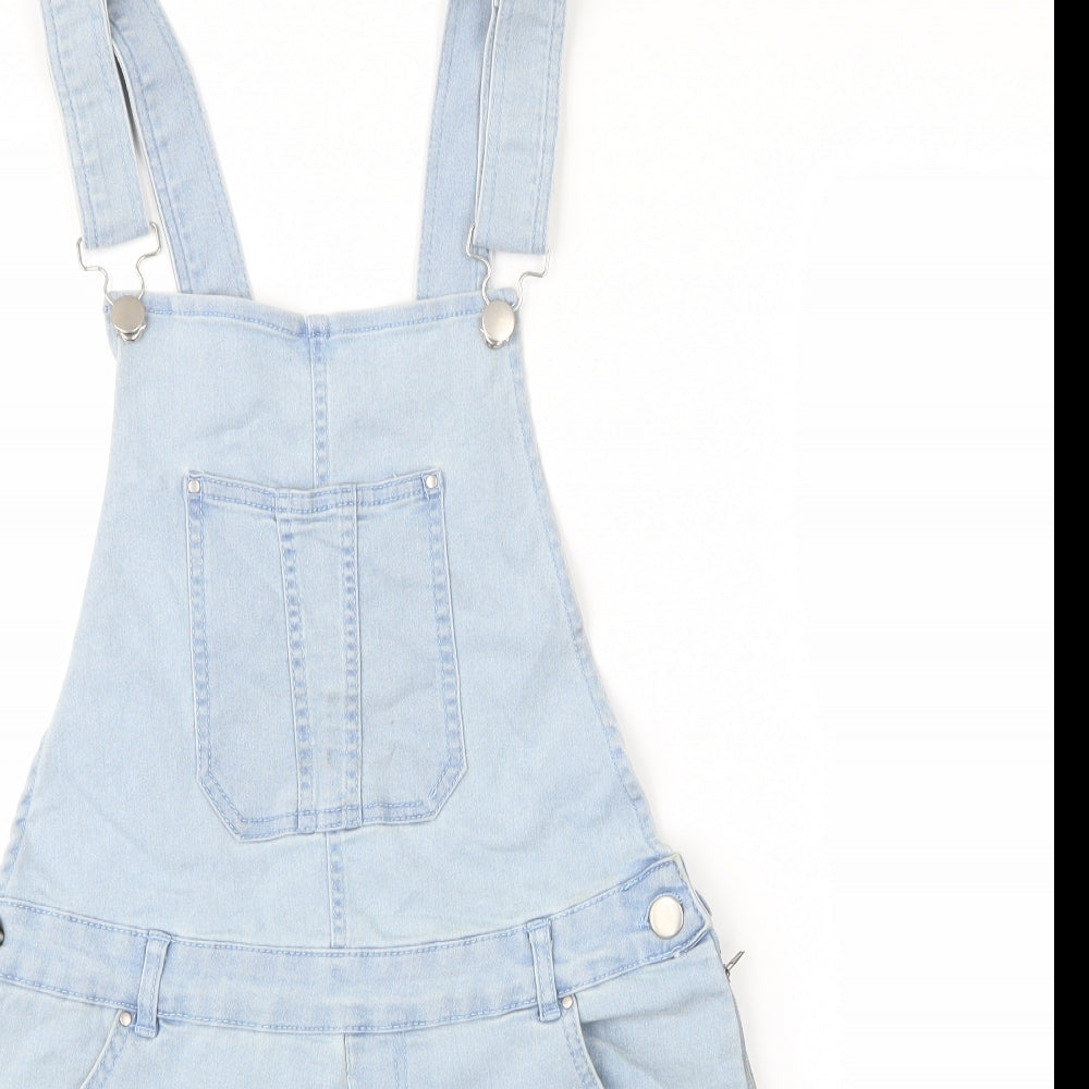 Select Womens Blue   Dungaree Shorts Shorts Size 12
