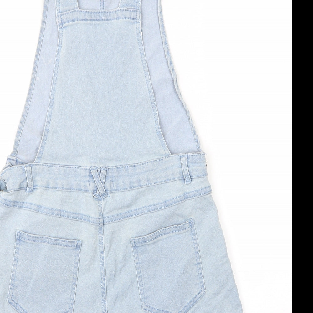 Select Womens Blue   Dungaree Shorts Shorts Size 12