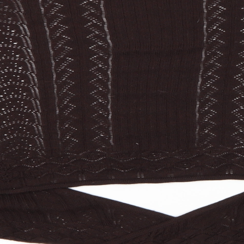 NEXT Womens Brown Argyle/Diamond  Cardigan Jumper Size 14