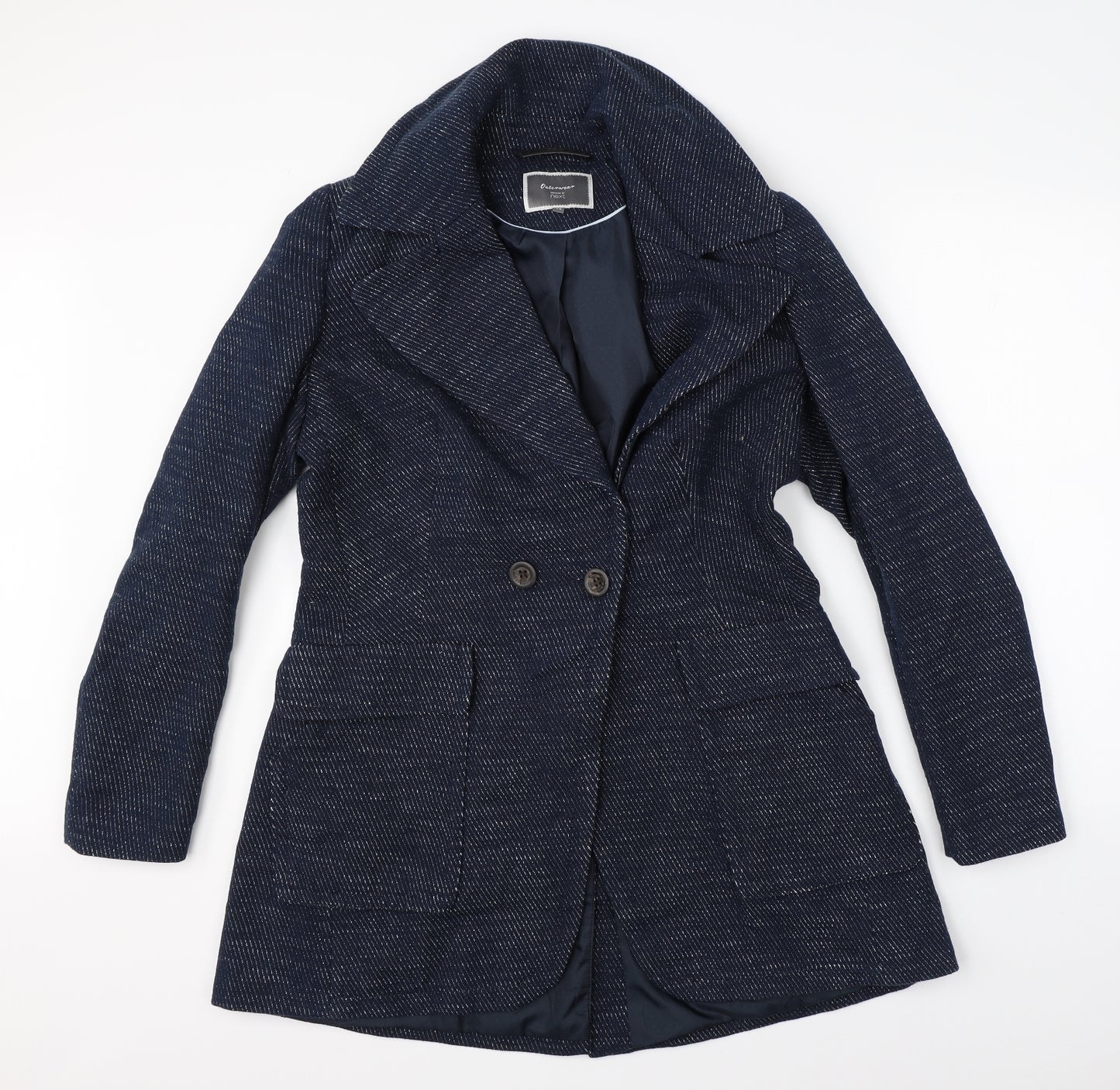 NEXT Womens Blue   Overcoat Coat Size 14