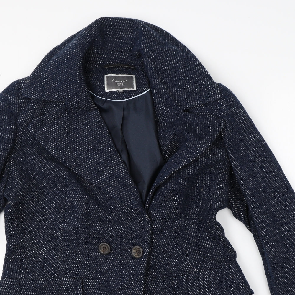 NEXT Womens Blue   Overcoat Coat Size 14