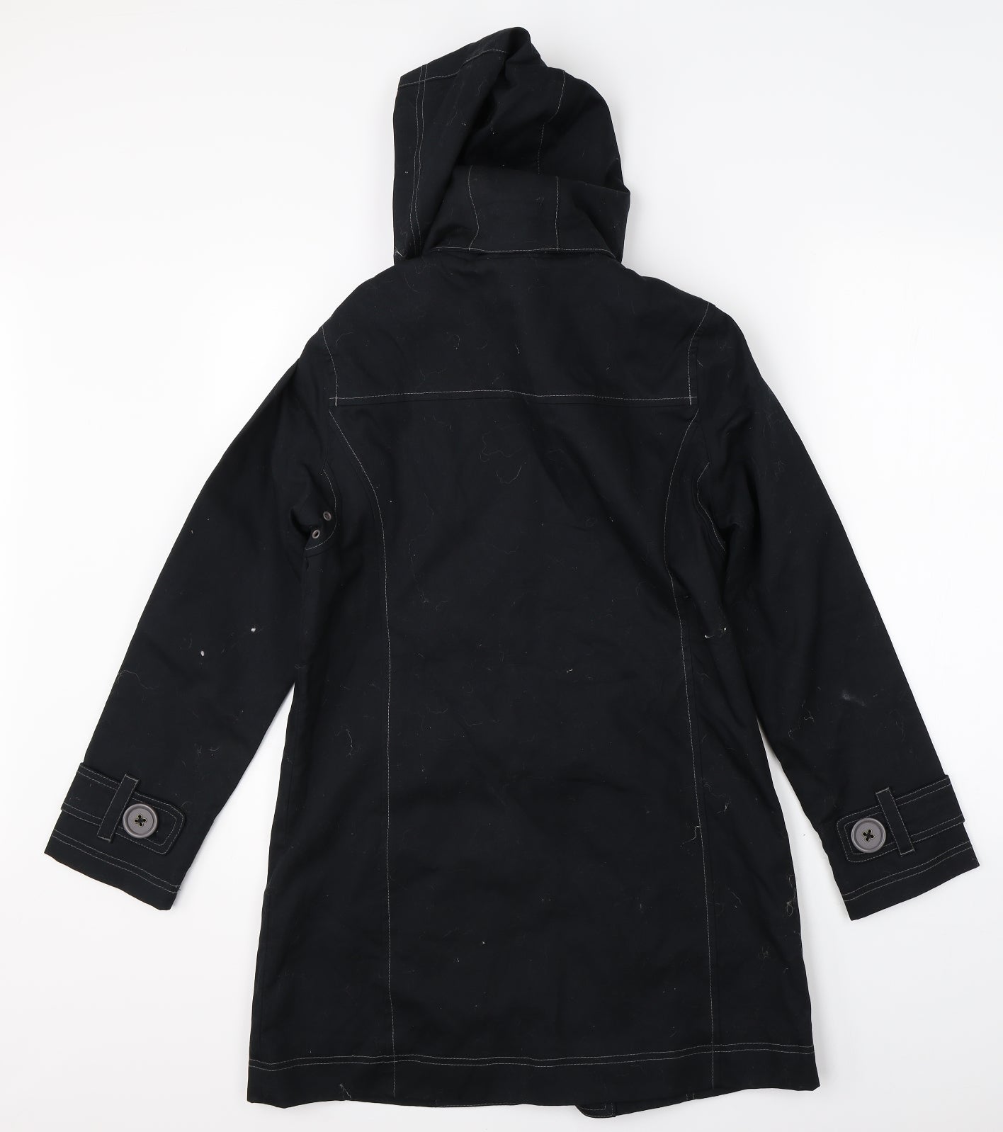 Boden Womens Black   Overcoat Coat Size 8