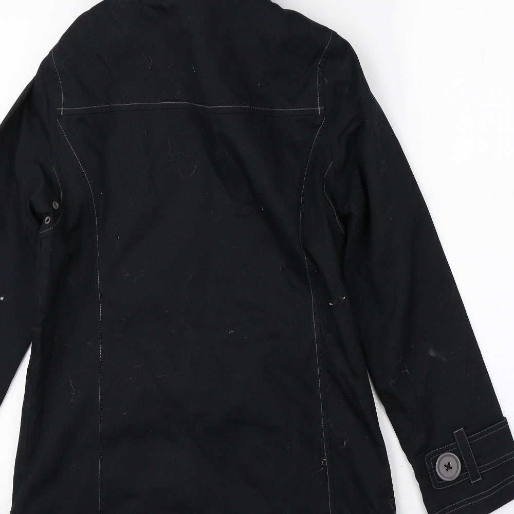 Boden Womens Black   Overcoat Coat Size 8