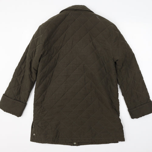 Marks & Spencer Womens Green   Overcoat Coat Size 10