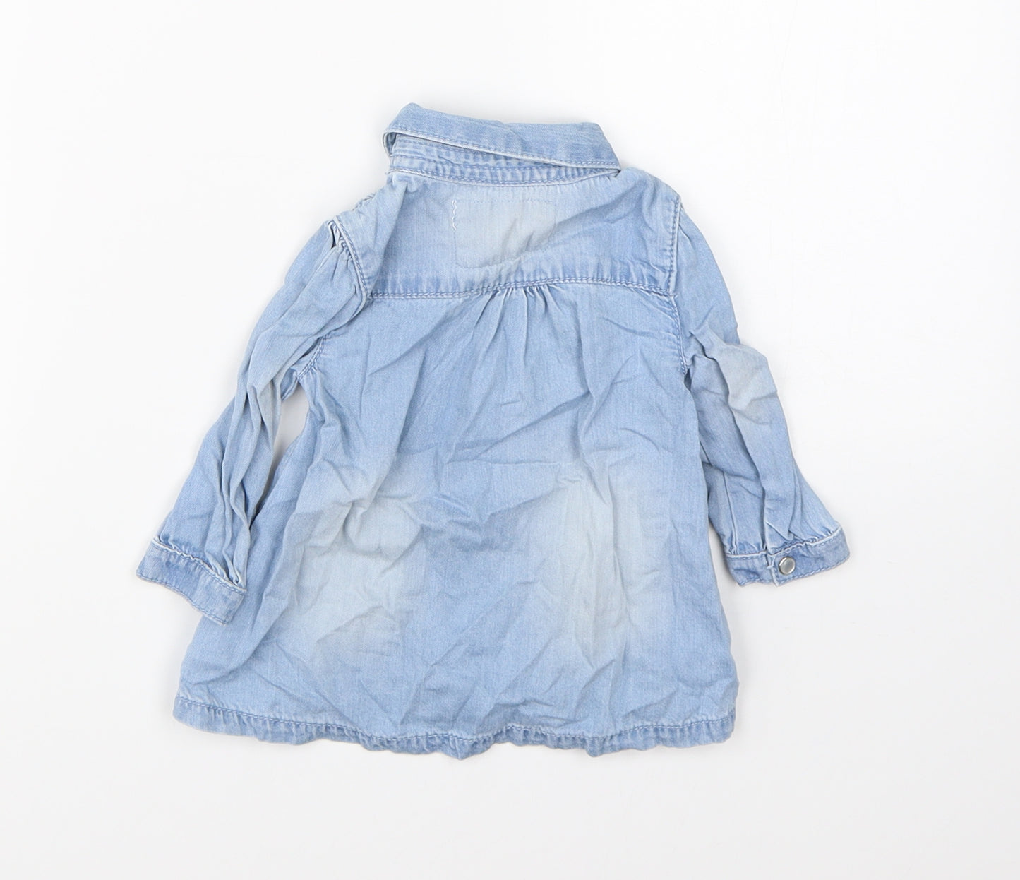 F&F Girls Blue   Shift  Size 3-6 Months