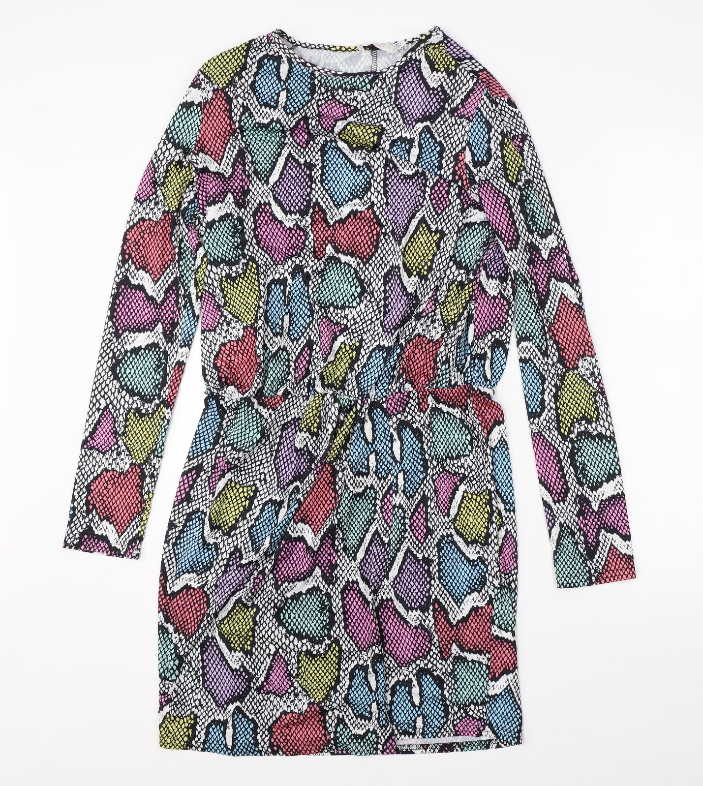 Flounce Womens Multicoloured Animal Print  Shift  Size 14