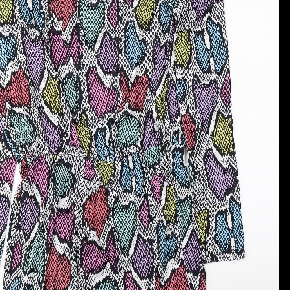 Flounce Womens Multicoloured Animal Print  Shift  Size 14