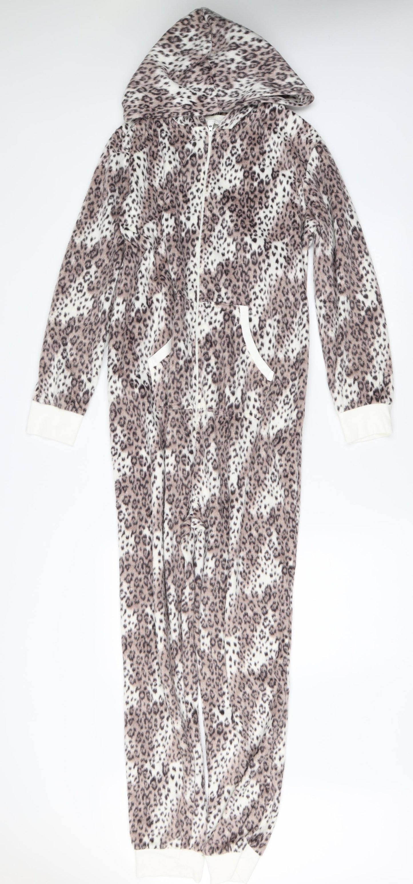 Preworn Womens White Animal Print   One Piece Size 10