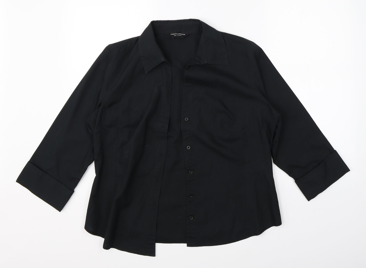 Dorothy Perkins Womens Black   Basic Blouse Size 18