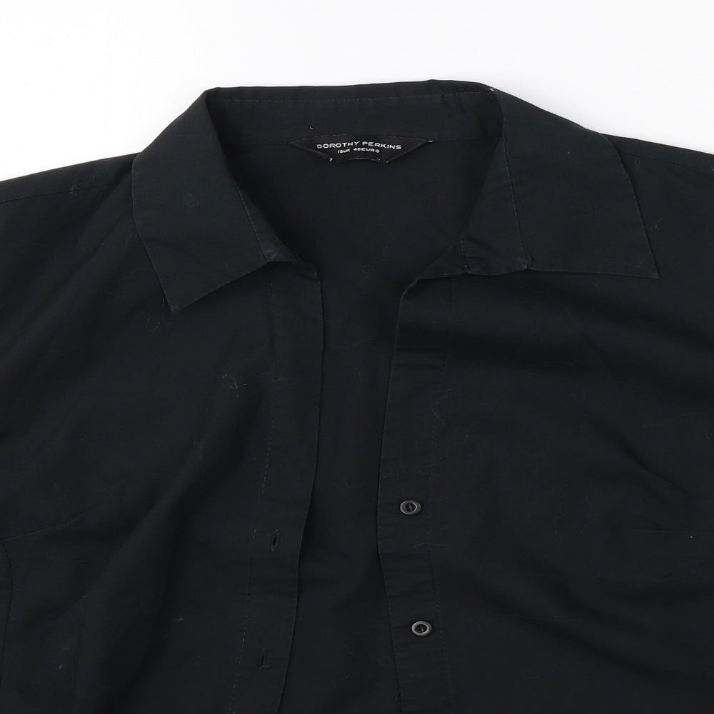 Dorothy Perkins Womens Black   Basic Blouse Size 18