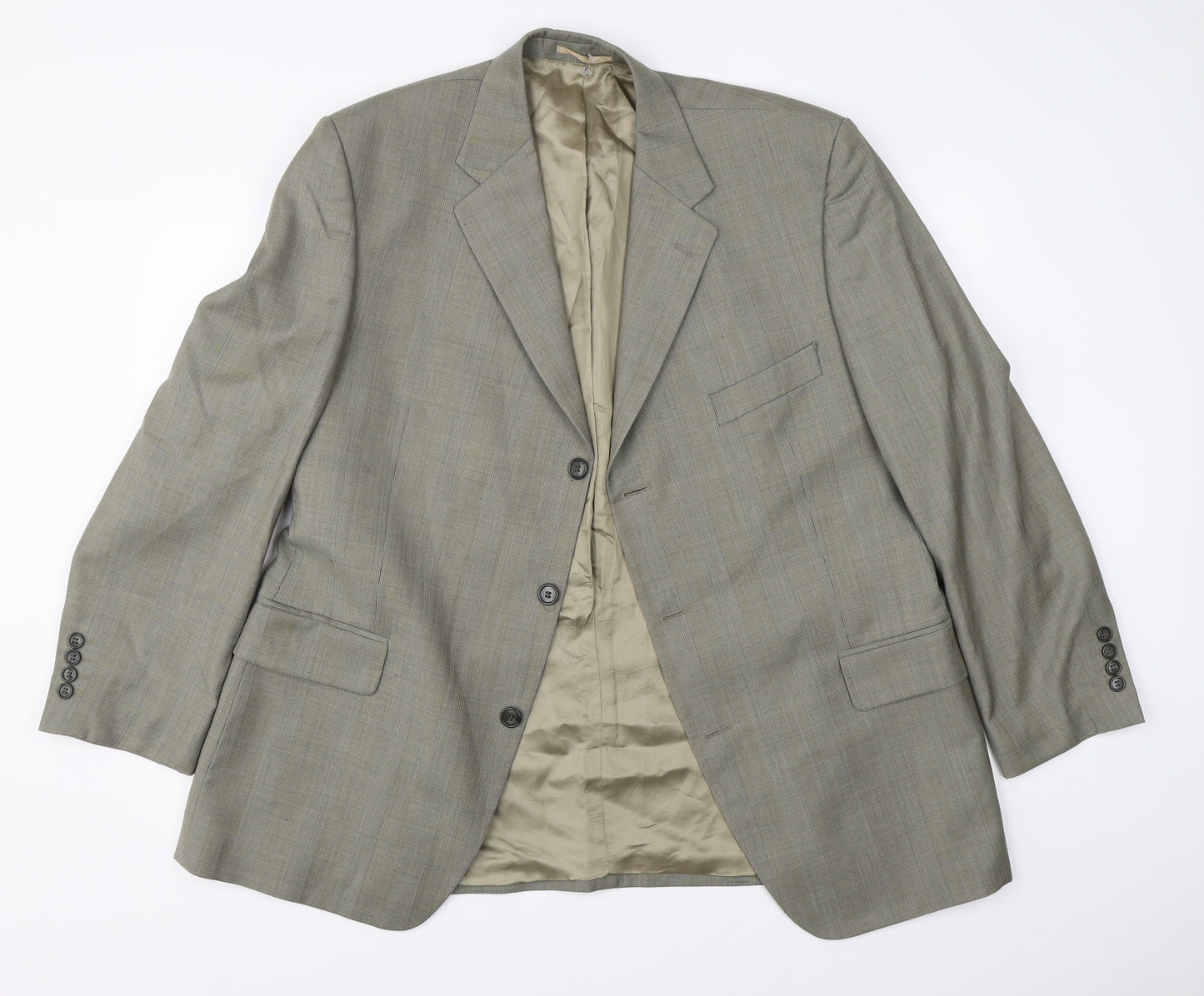 Preworn Mens Green   Jacket Suit Jacket Size 46
