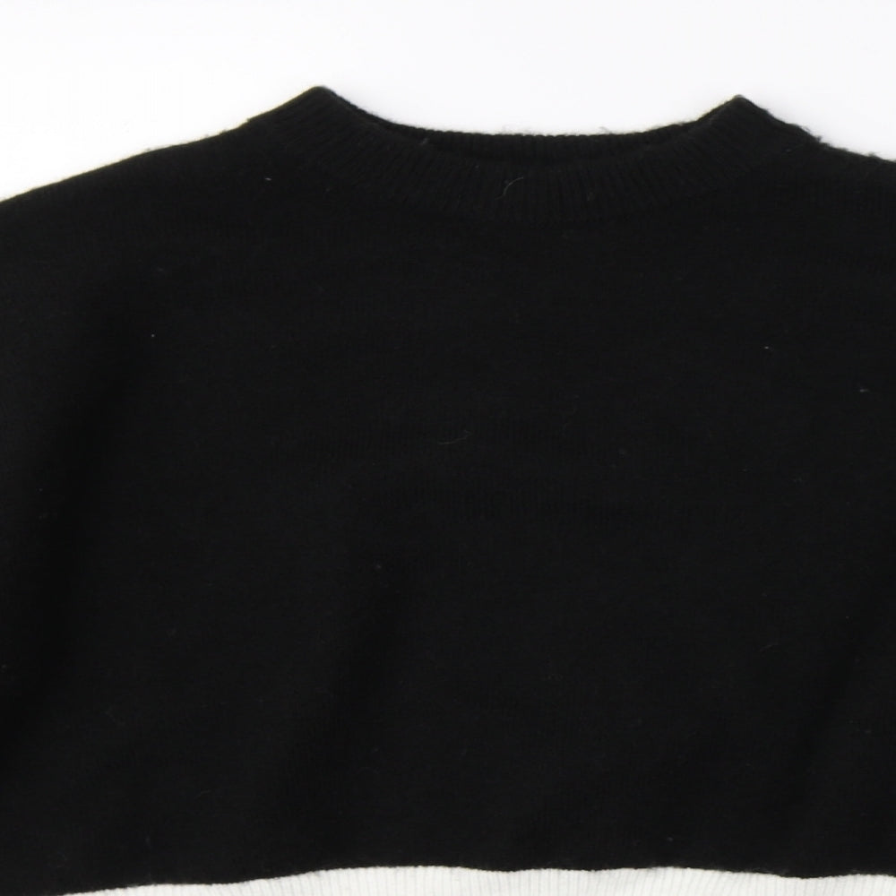 Preworn Womens Black  Knit Pullover Jumper Size XS
