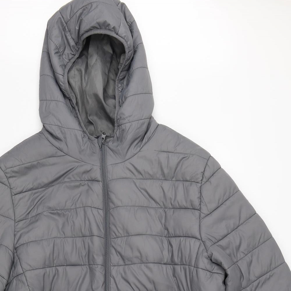 Primark Mens Grey   Puffer Jacket Jacket Size 2XL