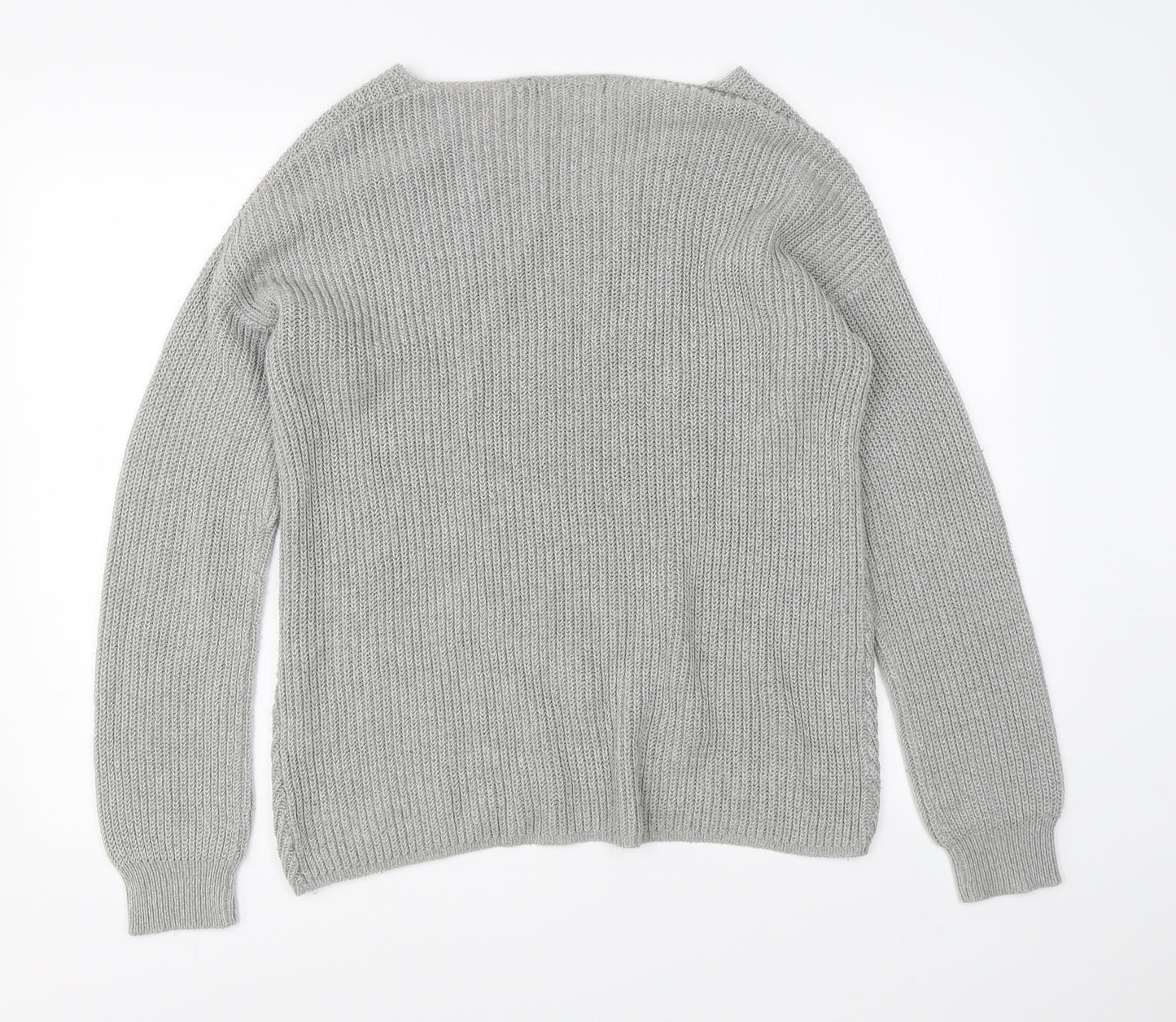 Avenue Womens Grey  Knit Pullover Jumper Size 14