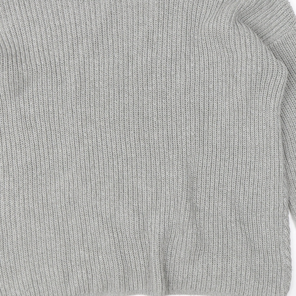Avenue Womens Grey  Knit Pullover Jumper Size 14