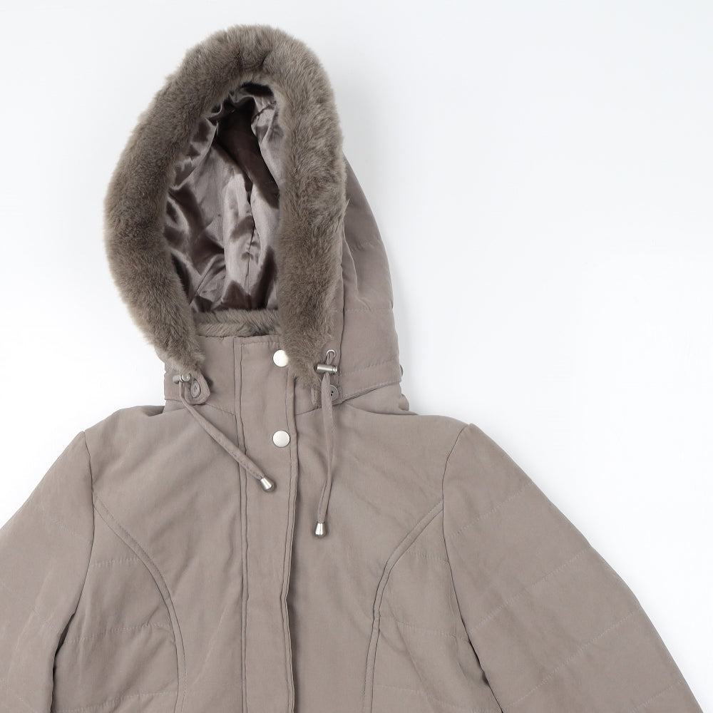 BHS Womens Beige   Jacket Coat Size 8